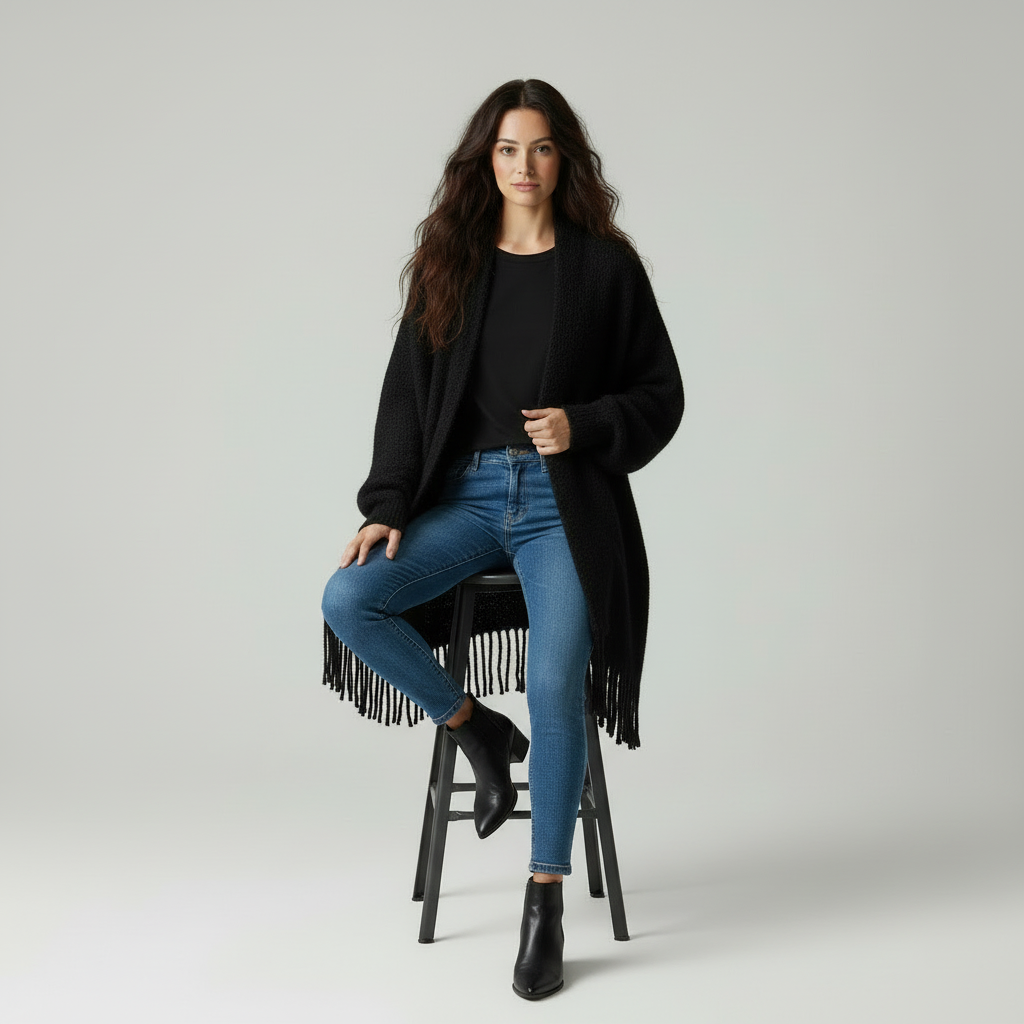 Luna | Dames Zachte Knit Wikkelvest