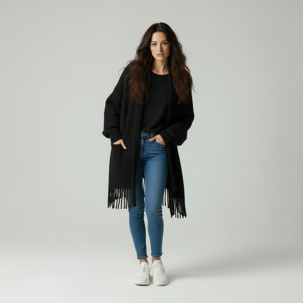 Luna | Dames Zachte Knit Wikkelvest
