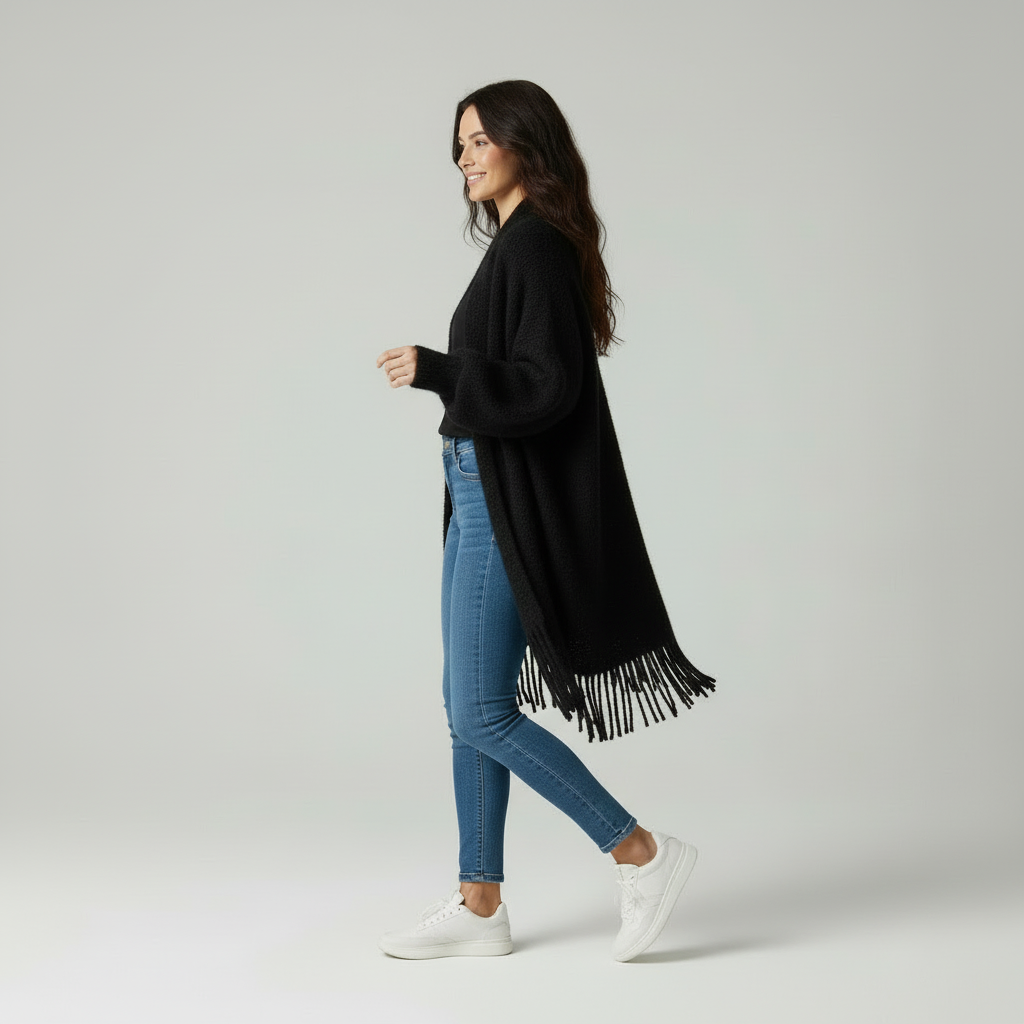 Luna | Dames Zachte Knit Wikkelvest