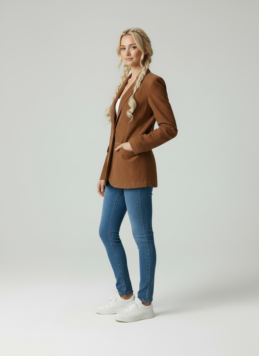 Vintage Chic | Oversized Suede Blazer