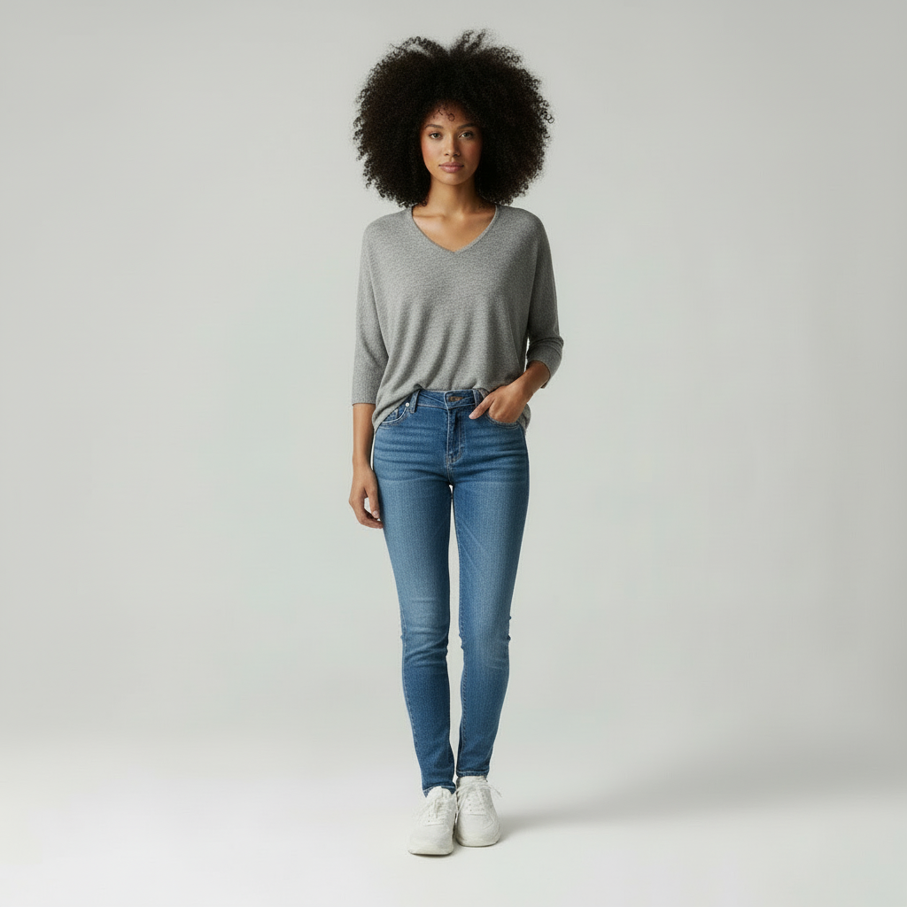 Zomerse V-Hals | Dames Ademend Gebreid Topje