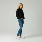 Chic Cropped | Wolblend Dubbele Rij Jas